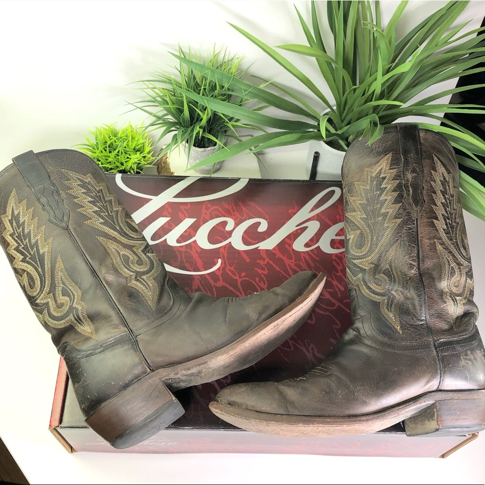 Lucchese Peanut Brittle Mad Dog Western Boots - Picture 2 of 8